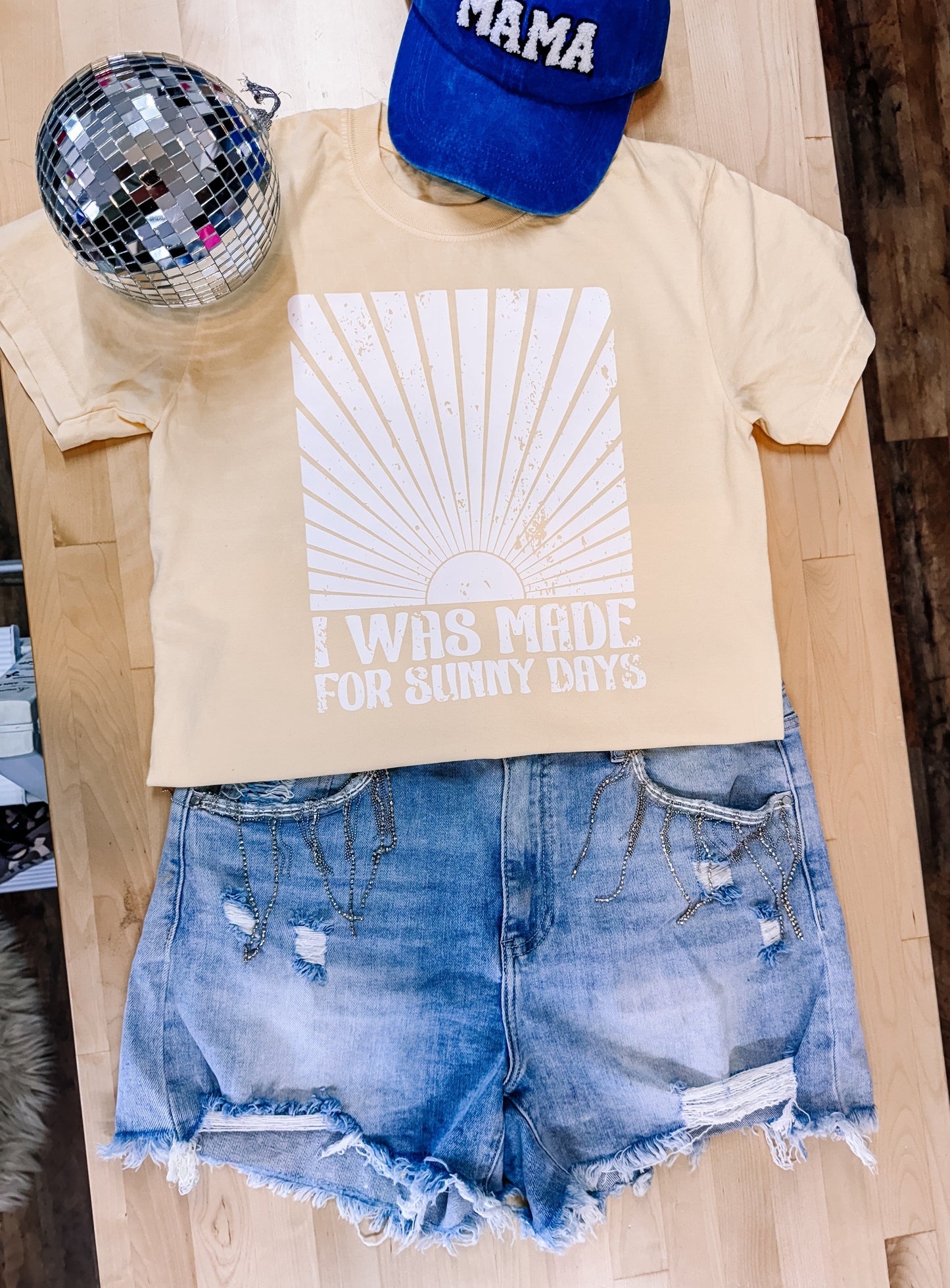 I was Made for Sunny Days Comfort Colors Graphic Tee