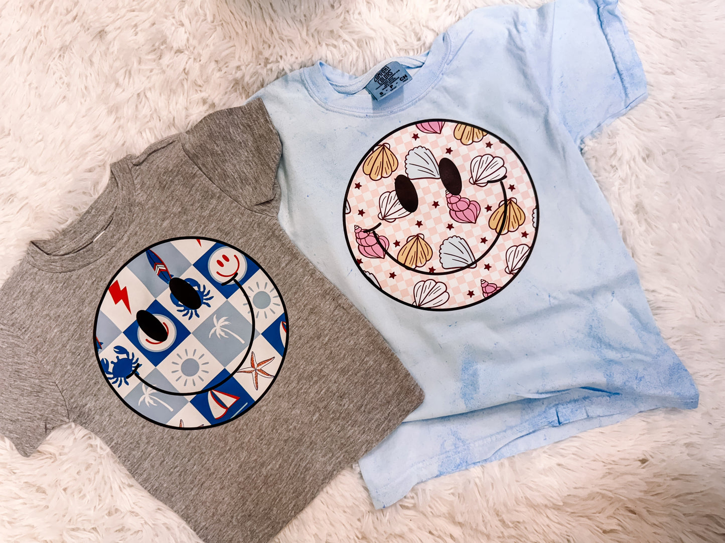 Boy Crabby Happiness Summer Kid's Graphic Tee