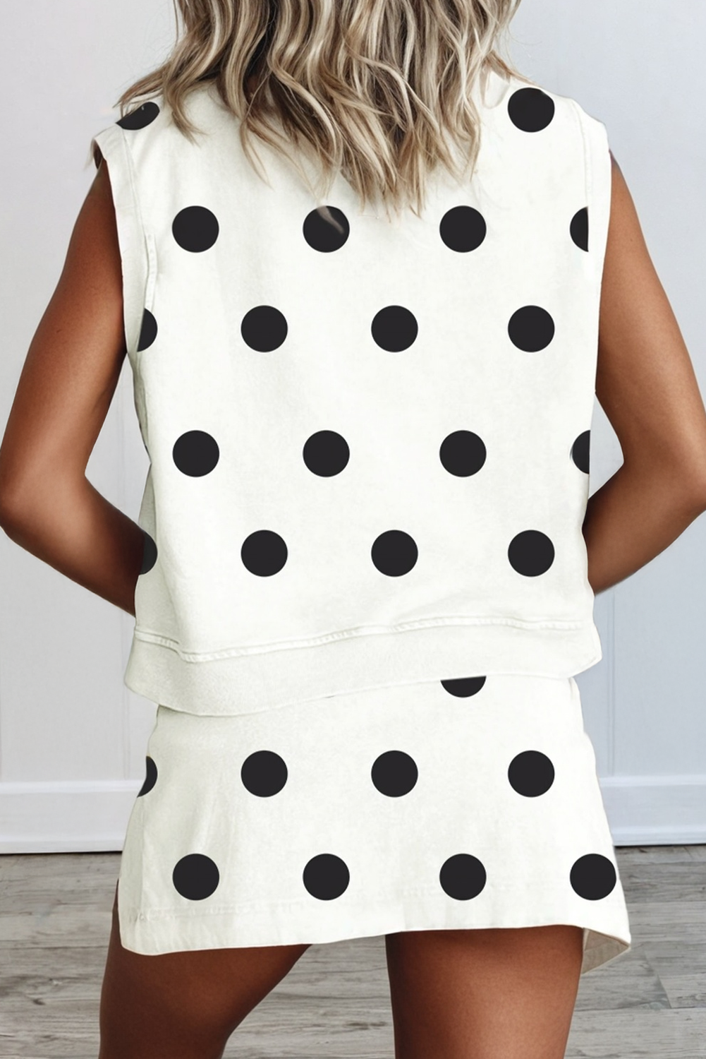 Polka Dot Tank Skort Set
