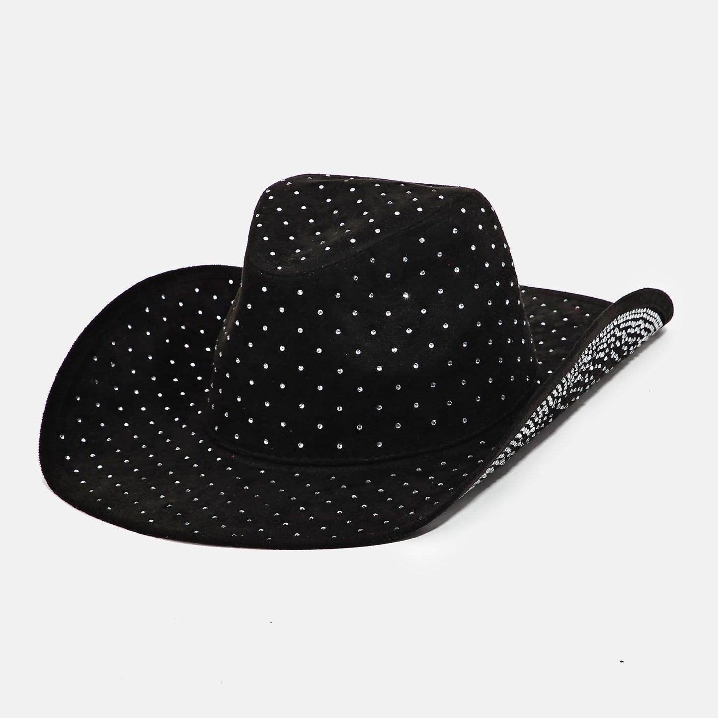 Studded Pattern Cowboy Hat Ivory