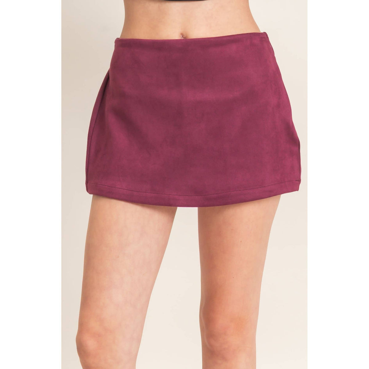Suede Skort