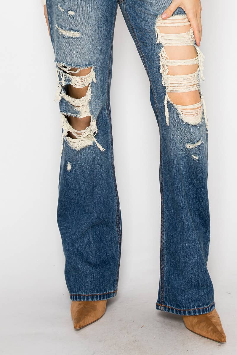 RELAXED FLARE JEANS