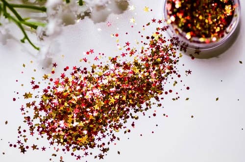 Red And Gold 49ers - Stinaface Glitter
