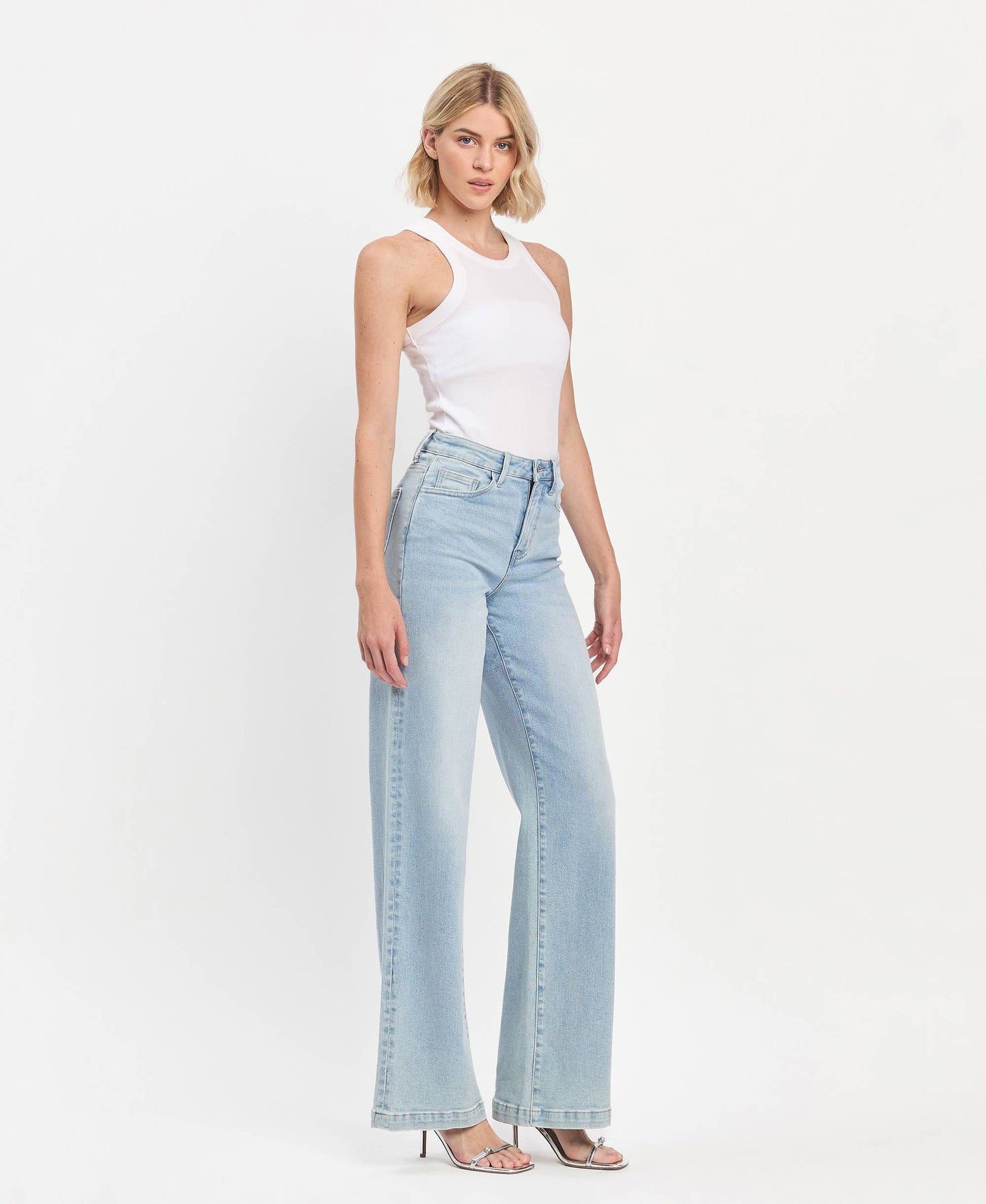 Full Length Wide Leg Jeans