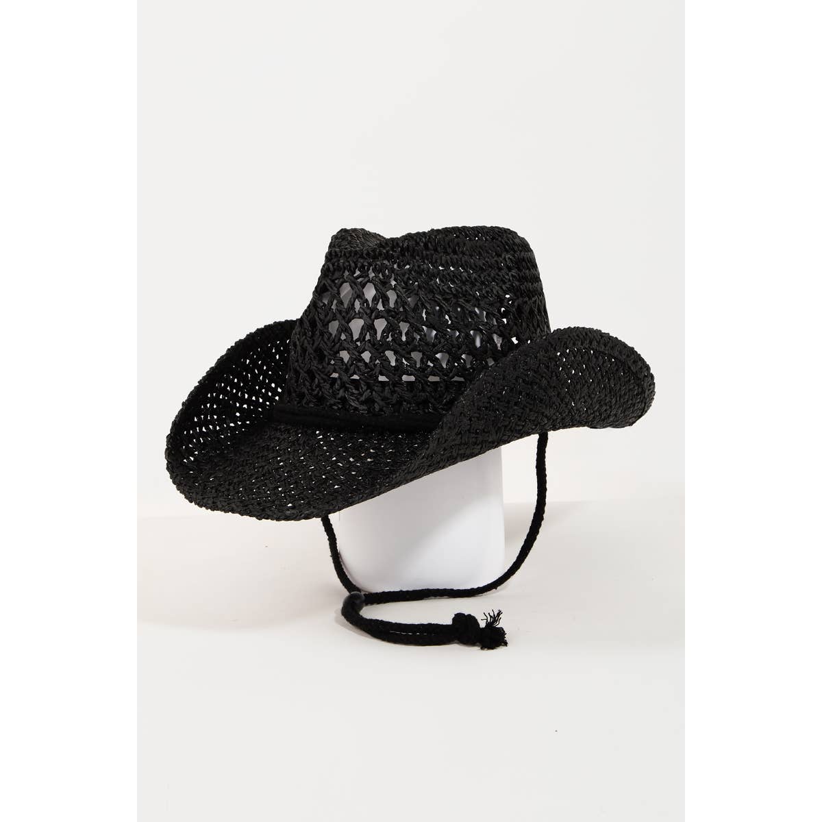 Straw Braided Rope Strap Cowboy Hat