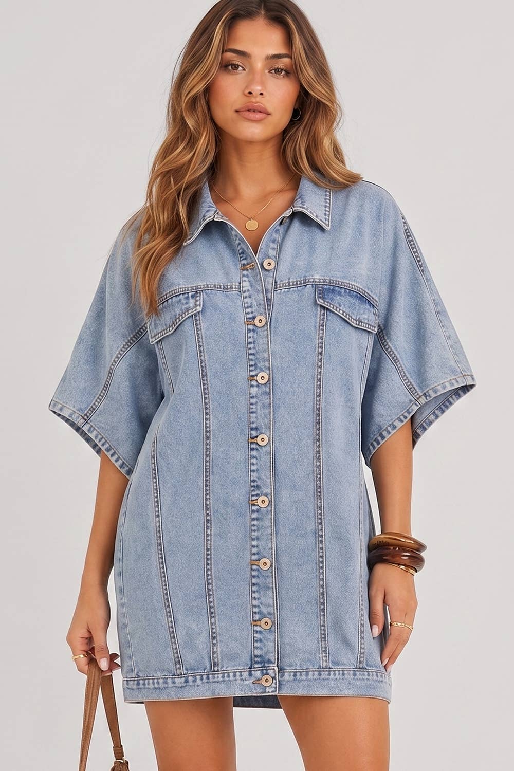 Denim Shirt Dress