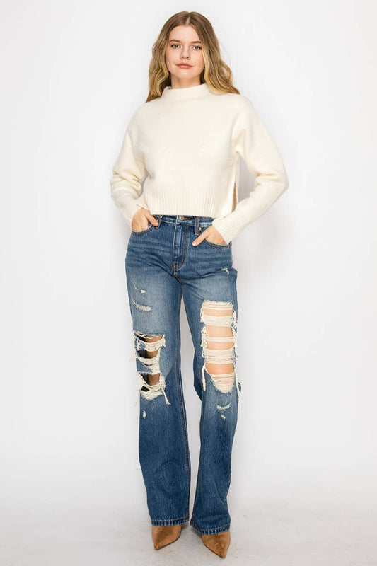RELAXED FLARE JEANS