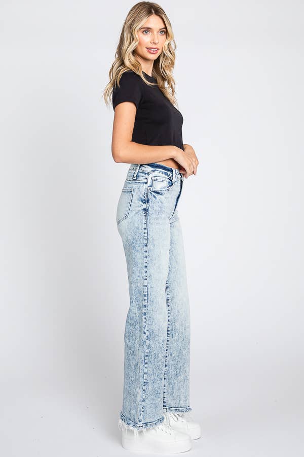 SUPER HIGH RISE STRETCH CLASSIC STRAIGHT JEANS