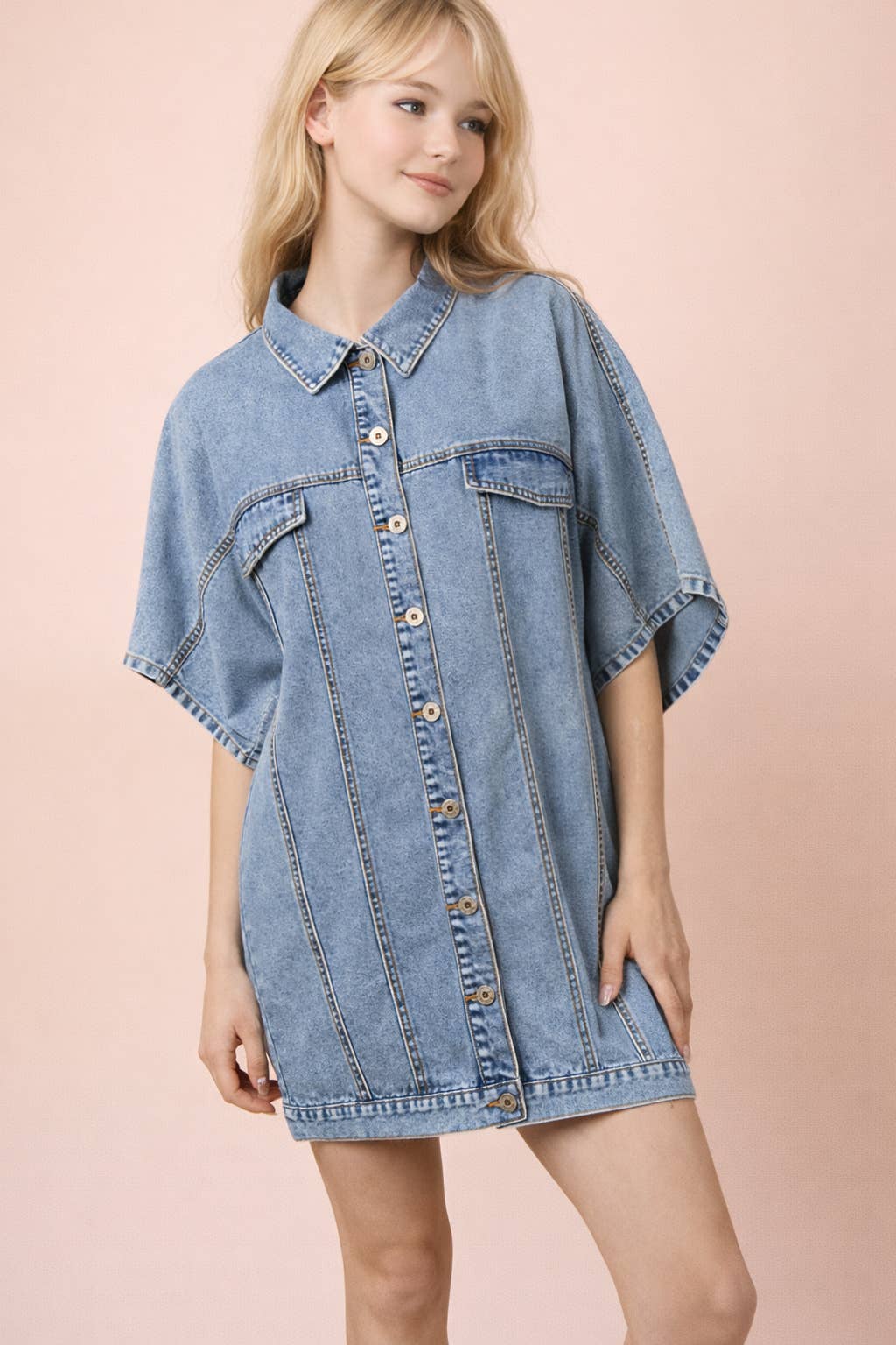 Denim Shirt Dress