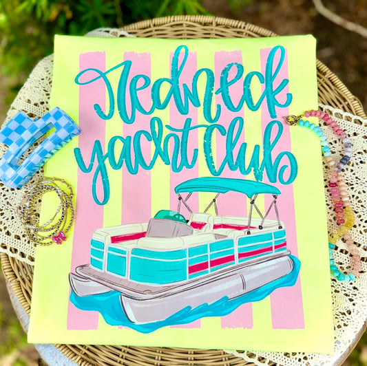 Redneck Yacht Club Summer Comfort Colors Graphic Tee