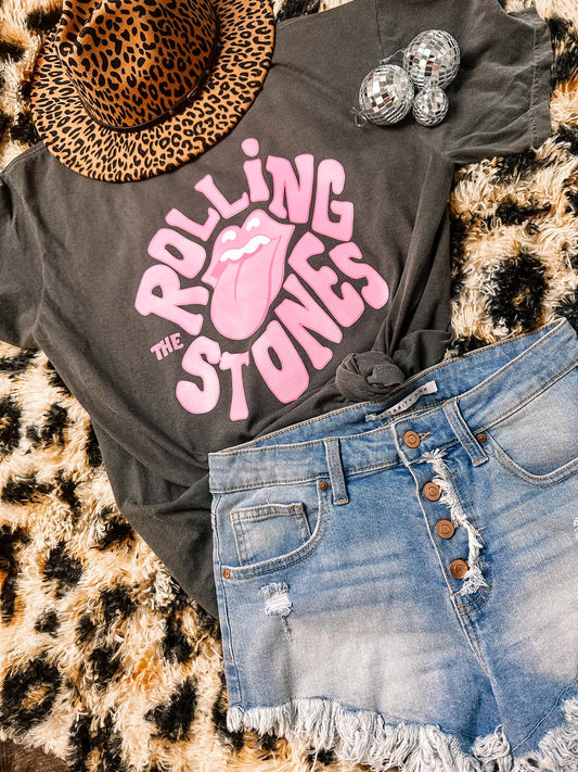 Pink Stones Comfort Colors Graphic Tee