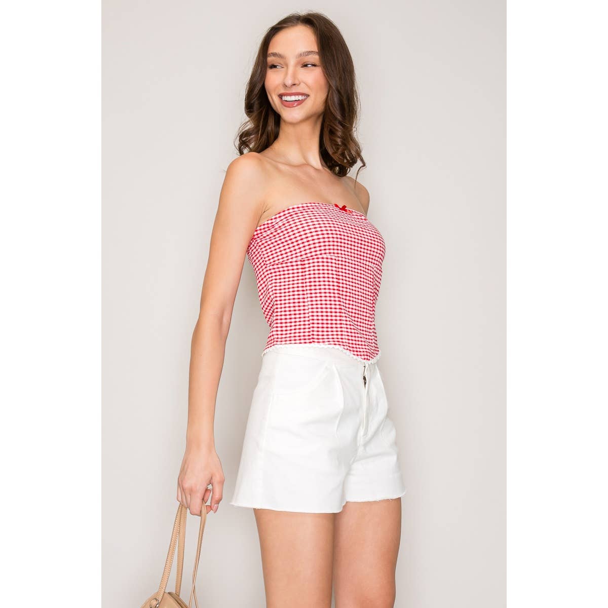 Red Crochet Tube Top