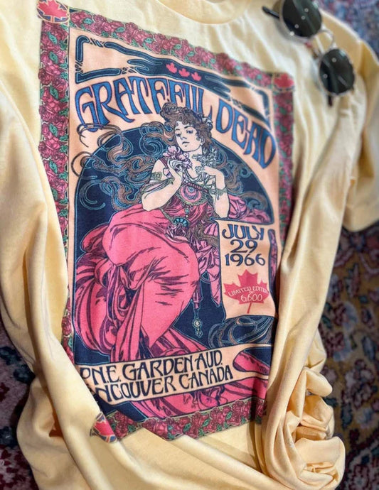 Butter Grateful Vintage Graphic Tee Comfort Colors