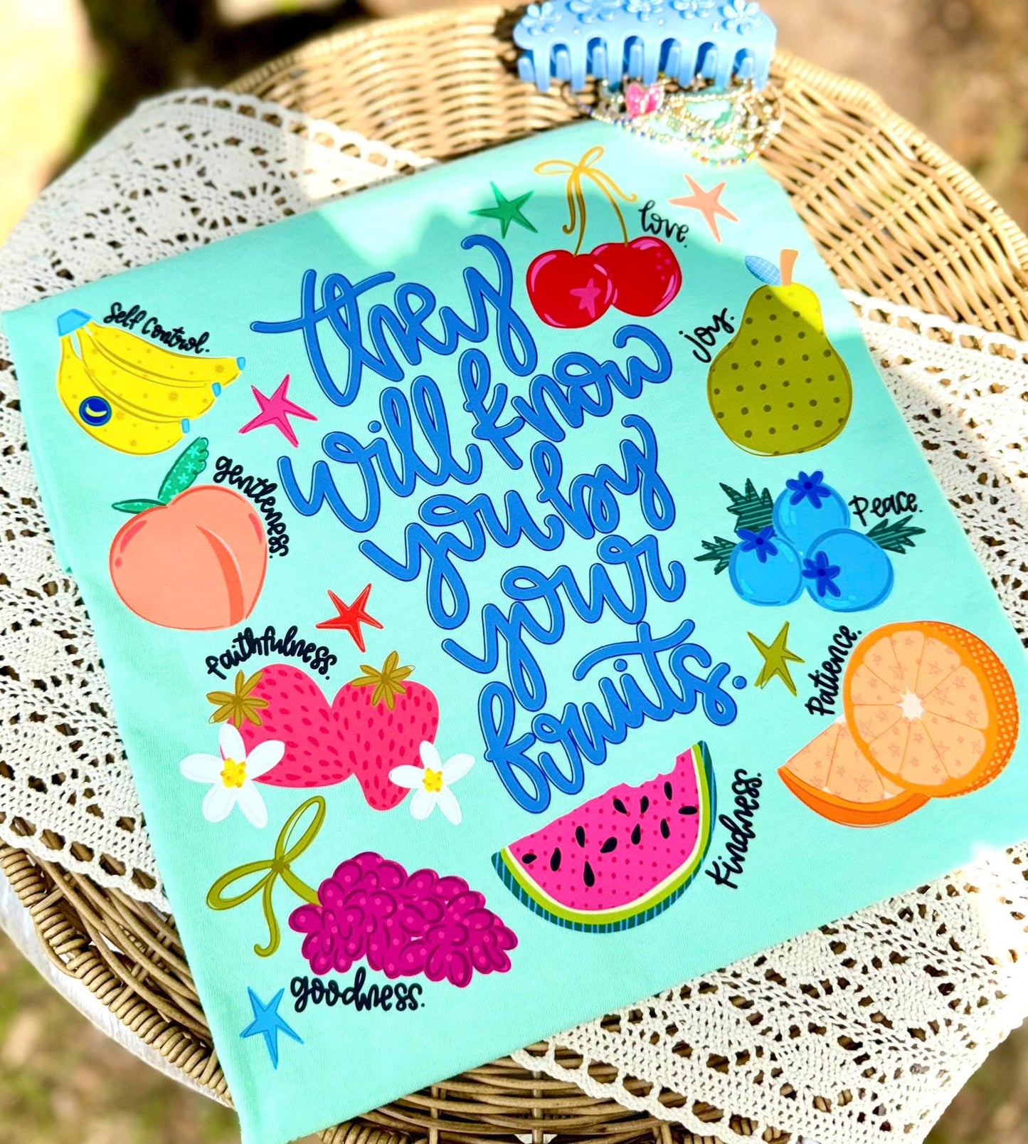 They Will Know You Spring Summer Faith Comfort Colors Graphic Tee