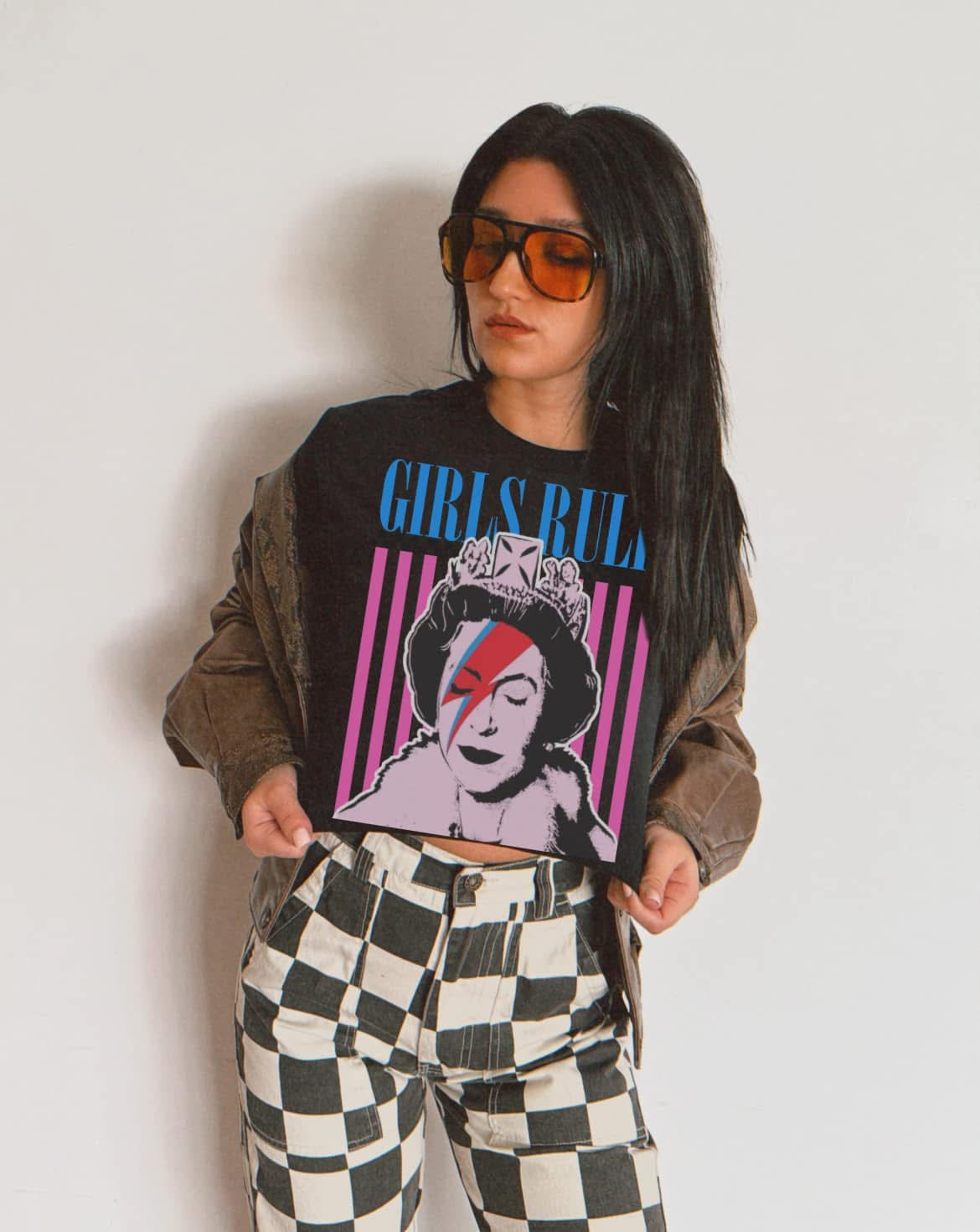 Girls Rule 2 Valentines Comfort Colors Graphic Tee