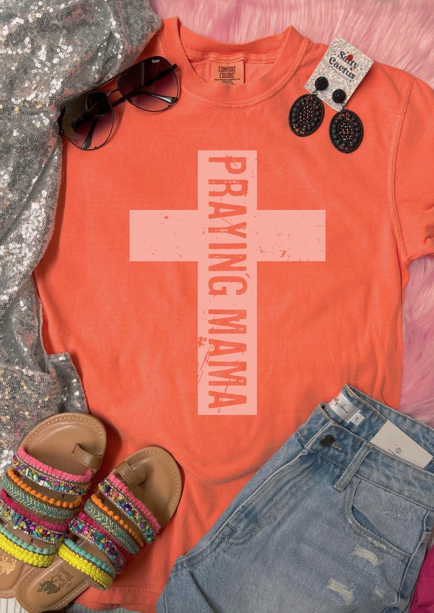 *DTF* Praying Mama Comfort Color Tee