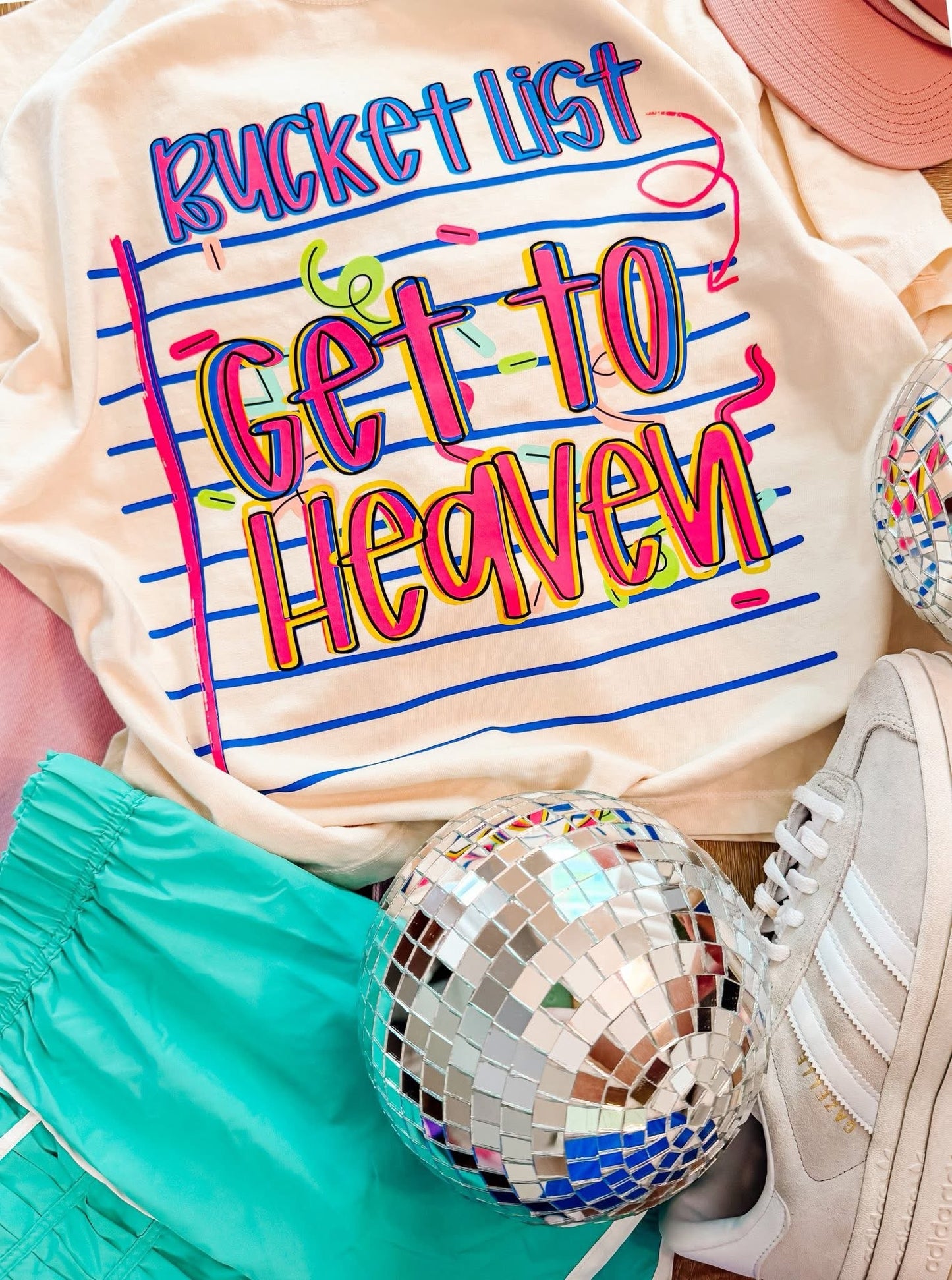 Bucket List: Heaven Faith Comfort Colors Graphic Tee