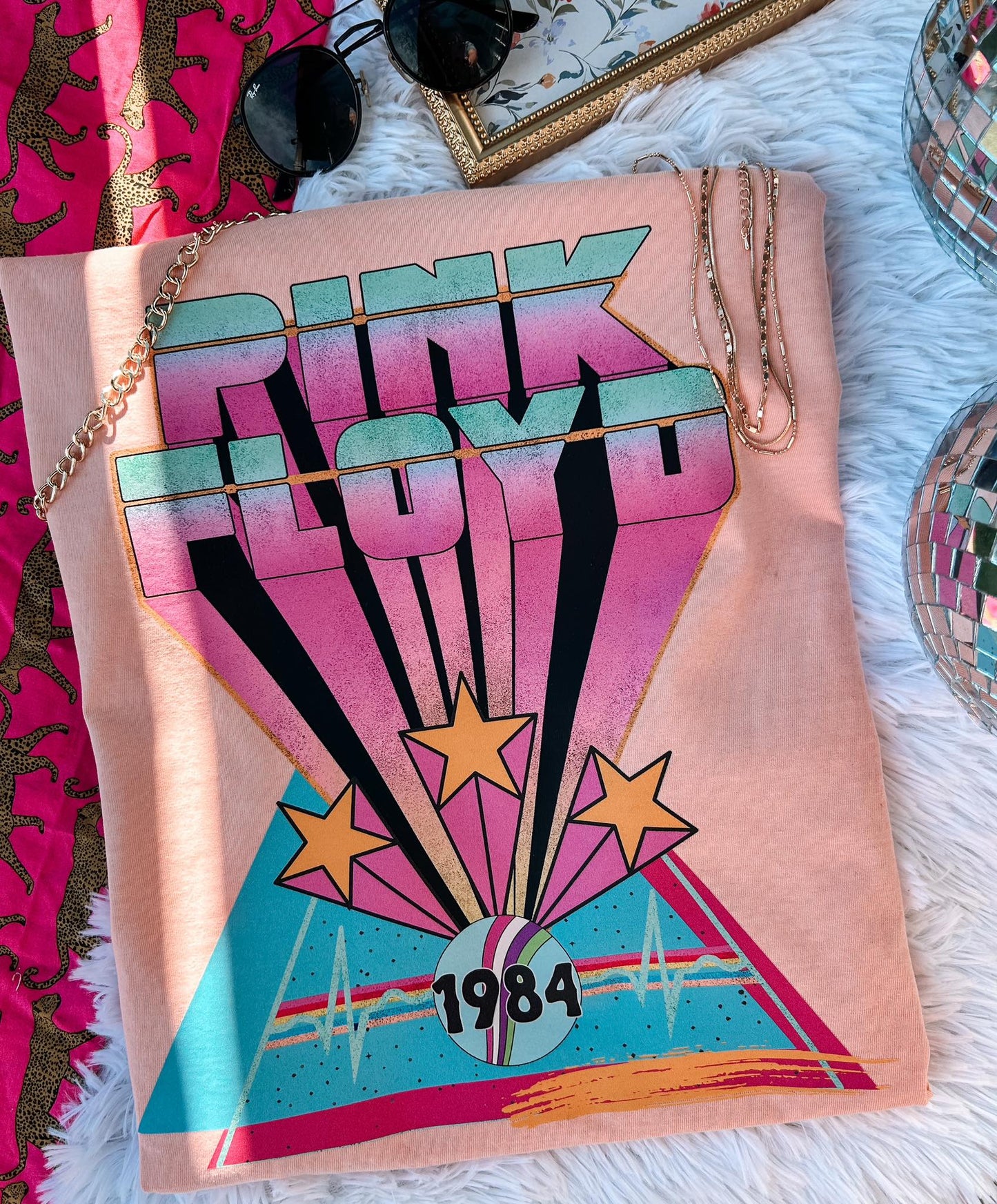 Vintage Pink Graphic Tee Comfort Colors