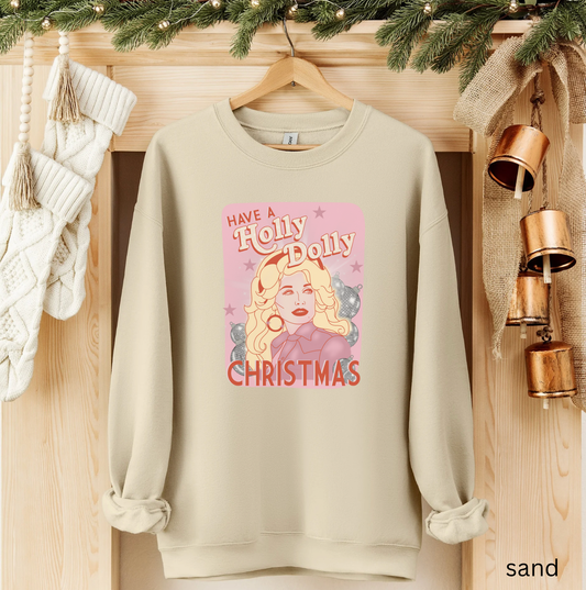 Holly Dolly Christmas Crewneck