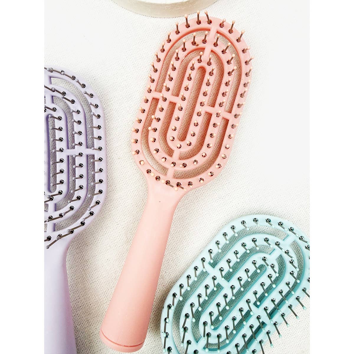 Soft Tone Assorted Everyday Hair Brush: MIX COLOR / ONE(12)
