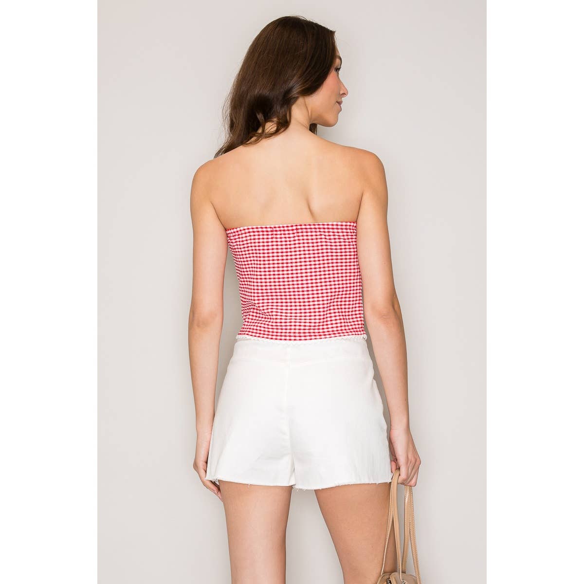 Red Crochet Tube Top