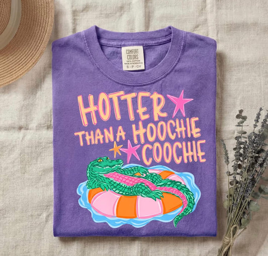 Hotter than a Hoochie Coochie Summer Comfort Colors Graphic Tee