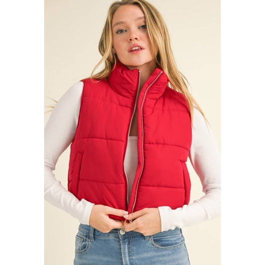 Outerwear Vest Red