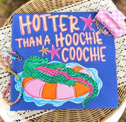 Hotter than a Hoochie Coochie Summer Comfort Colors Graphic Tee