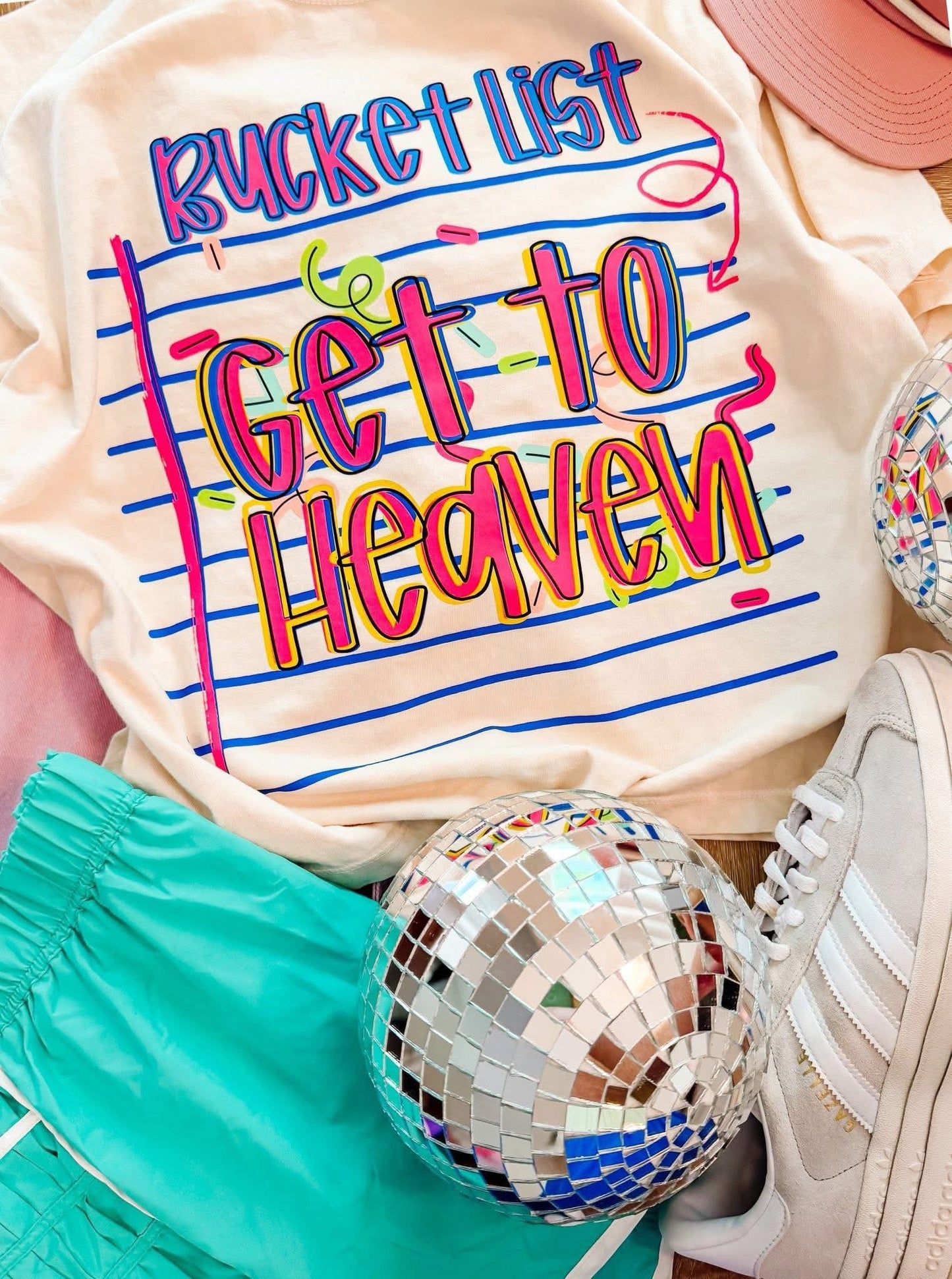 Bucket List: Heaven Faith Comfort Colors Graphic Tee