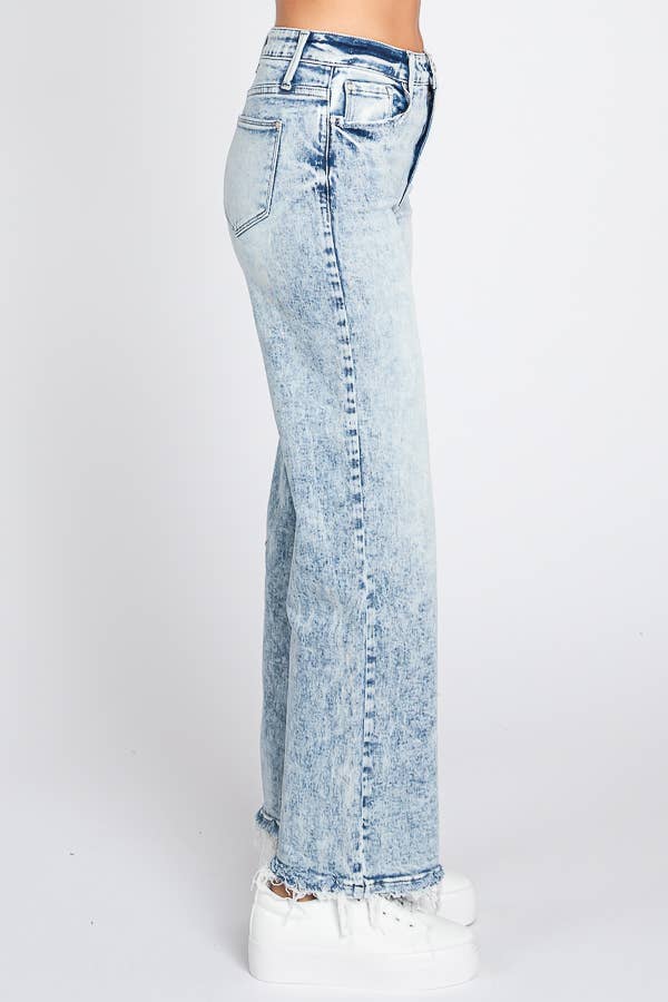 SUPER HIGH RISE STRETCH CLASSIC STRAIGHT JEANS