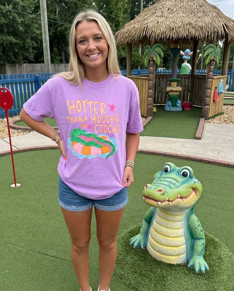 Hotter than a Hoochie Coochie Summer Comfort Colors Graphic Tee