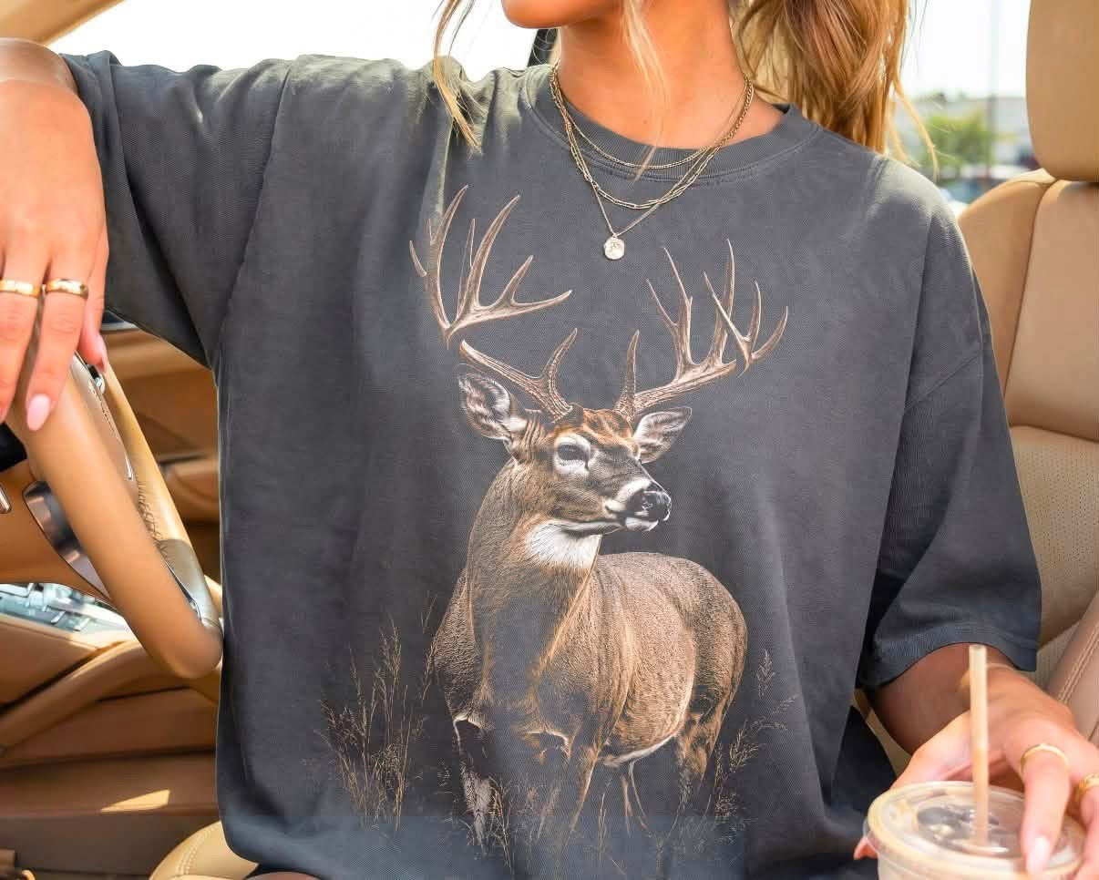 Vintage Deer Hunting Comfort Colors Graphic Tee