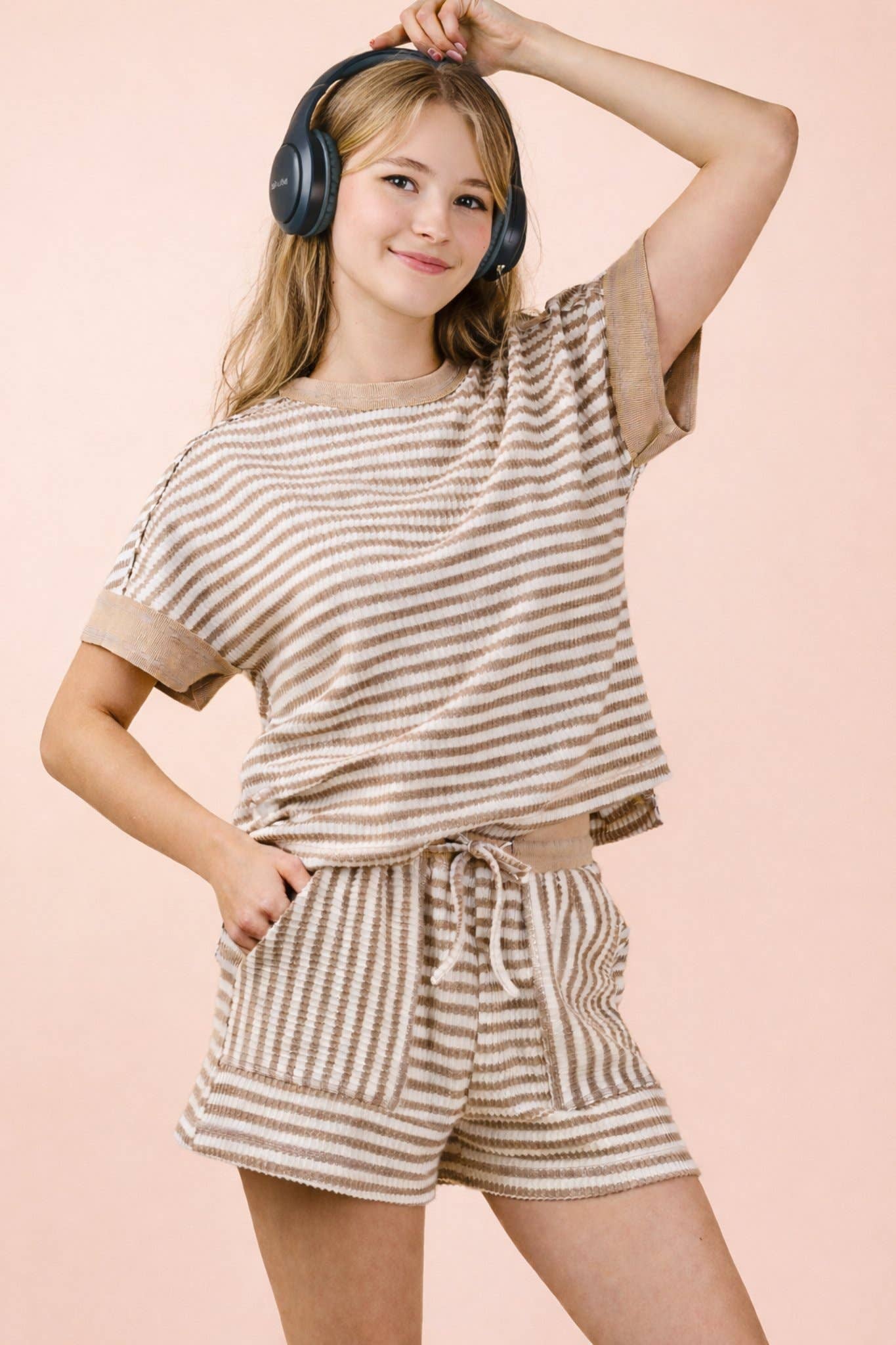 Striped Comfy Knit Set