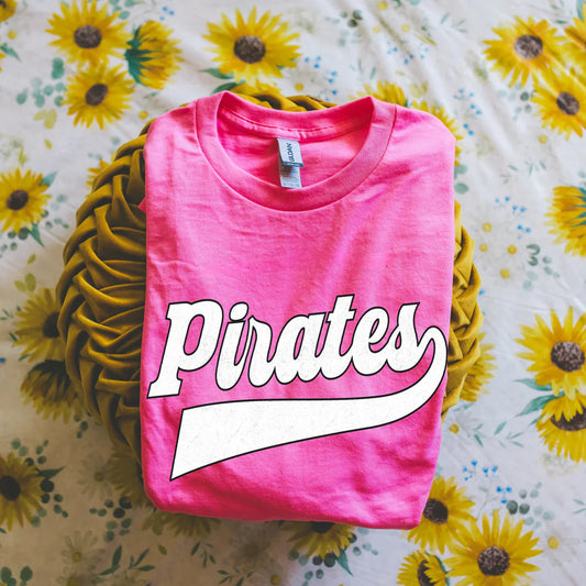 Pirates School Spirit Old School Varsity Graphic Tee