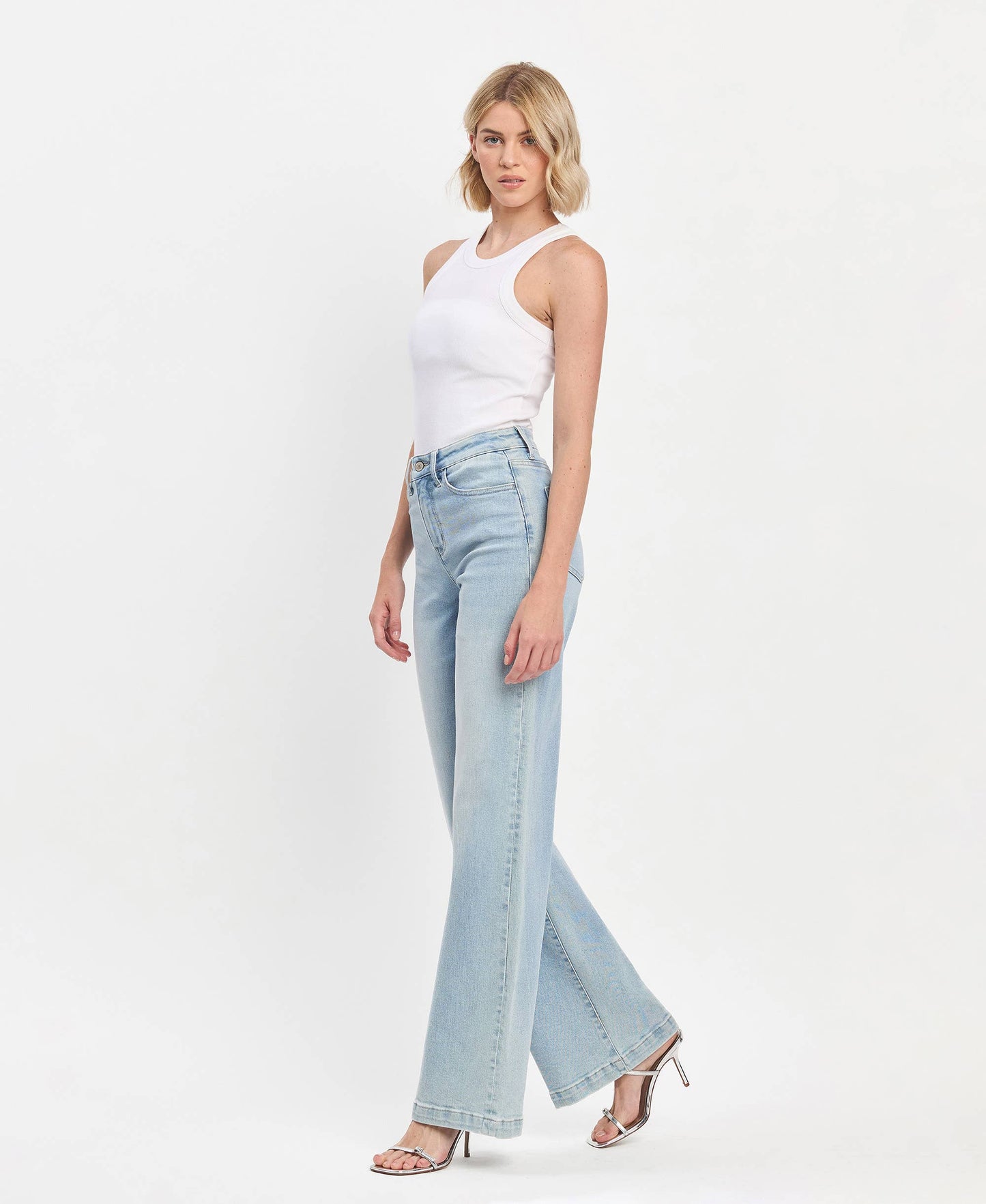 Full Length Wide Leg Jeans