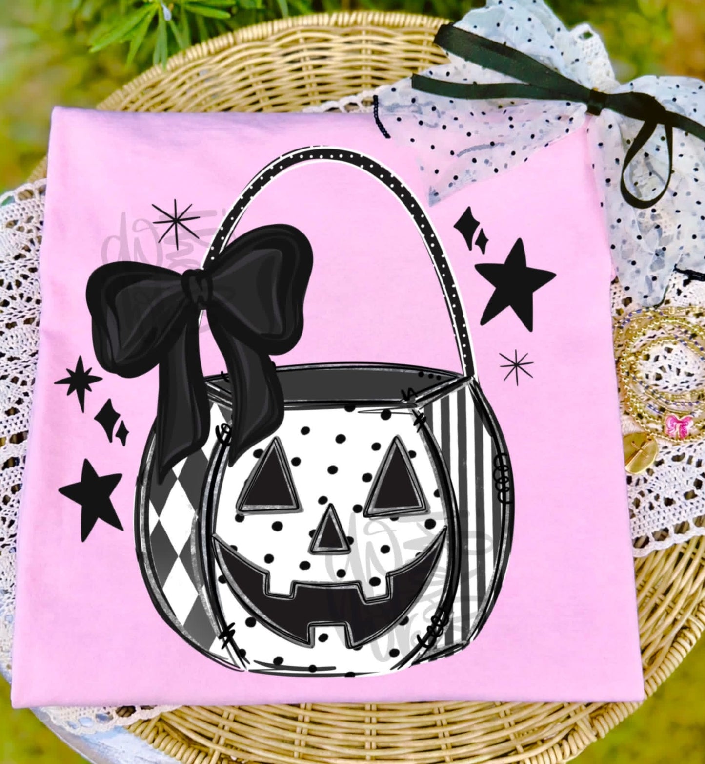Spooky Halloween Bucket Comfort Colors Graphic Tee