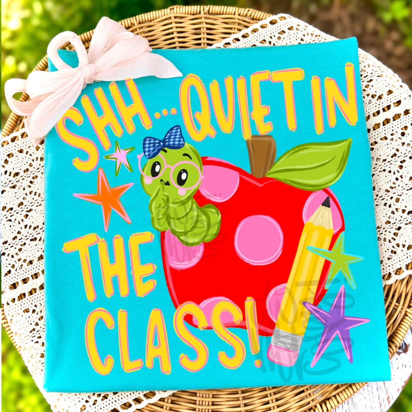 Shh… Quiet in the Class Teacher Comfort Colors Graphic Tee