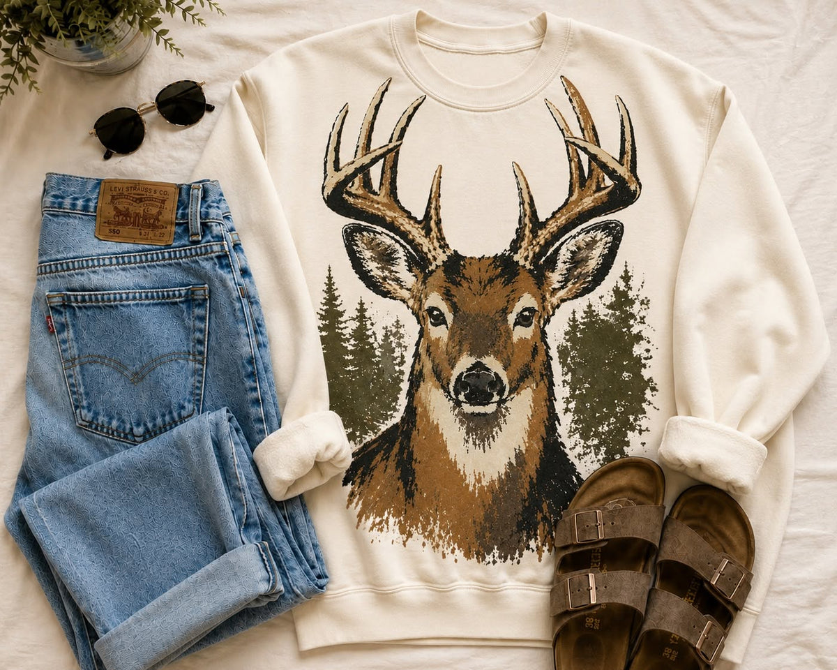 Whitetail Deer Sweatshirt