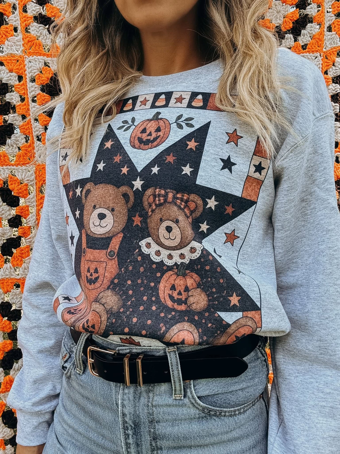 Thrifty Halloween Bears Sweatshirt