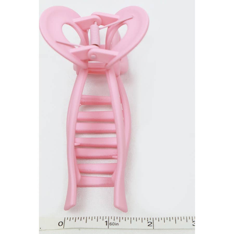 Matte Pastel Tone Bow Shape Hair Claw: MIX COLOR / ONE(12)