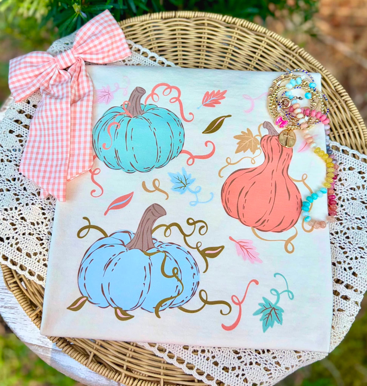Fall Gourds & Pumpkins Comfort Colors Graphic Tee
