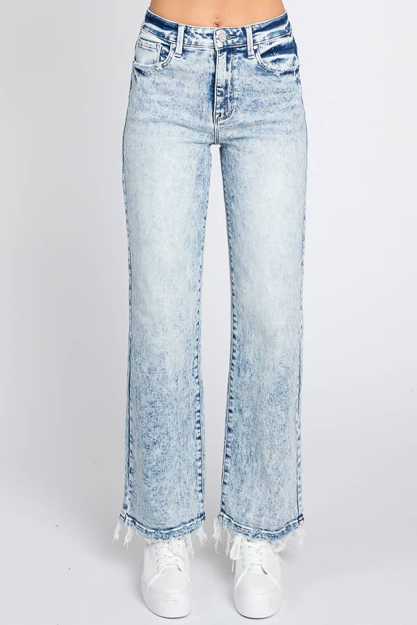 SUPER HIGH RISE STRETCH CLASSIC STRAIGHT JEANS