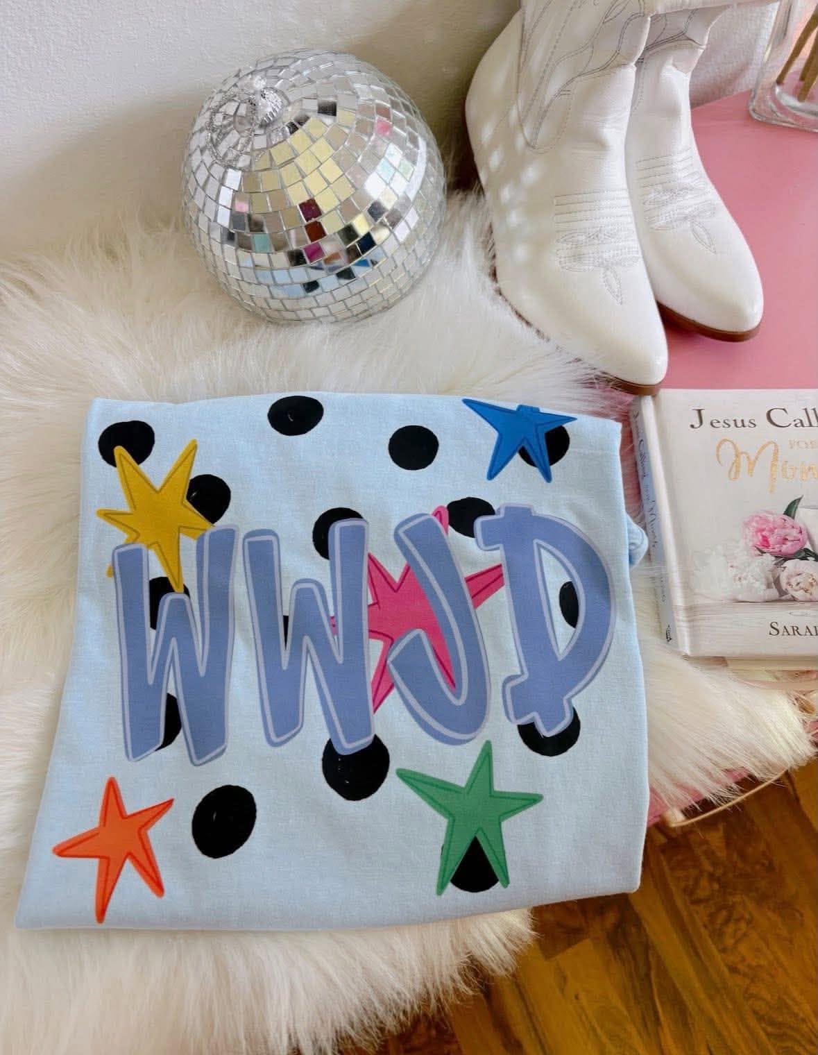 WWJD Polka Dot Faith Comfort Colors Graphic Tee