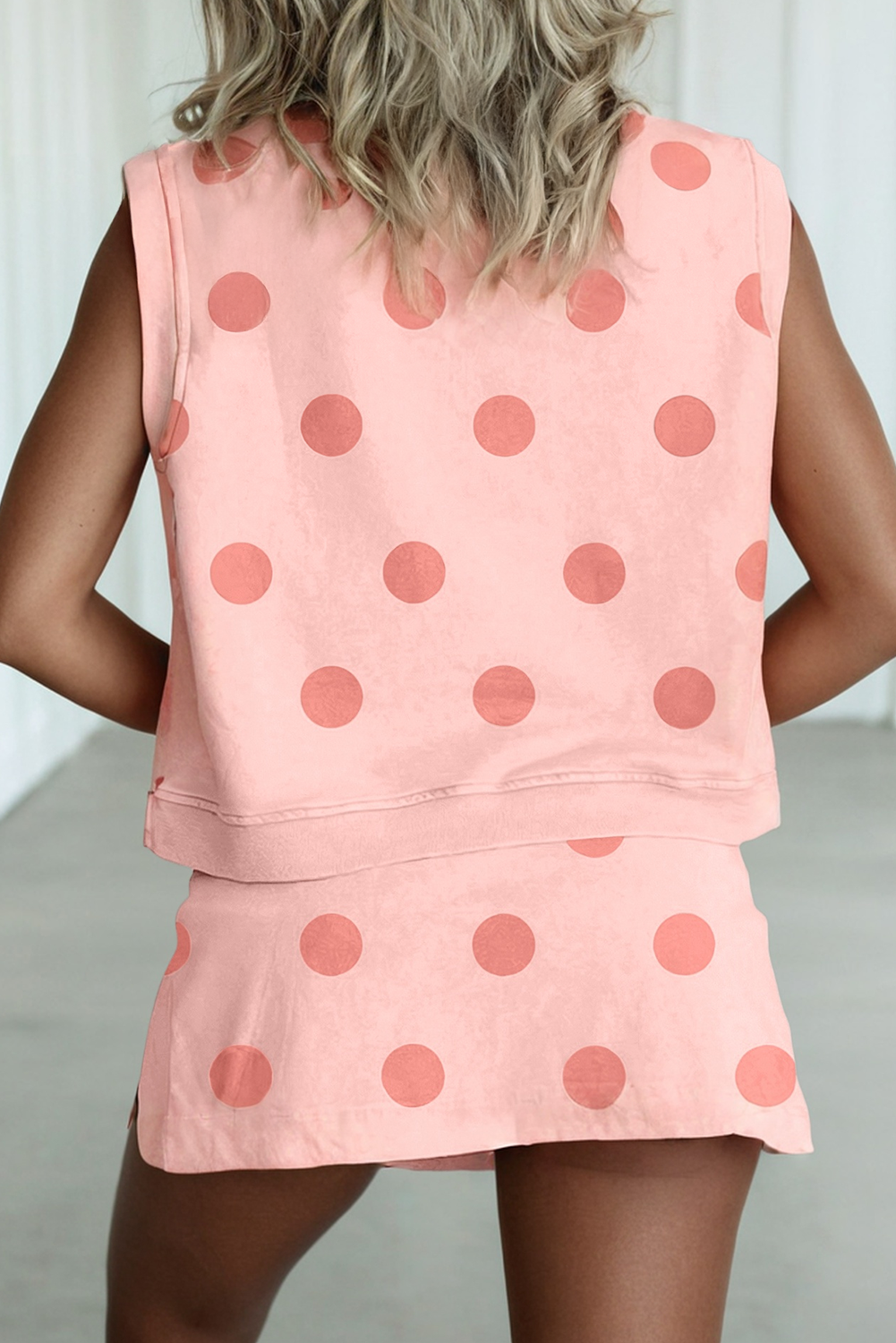 Polka Dot Tank Skort Set