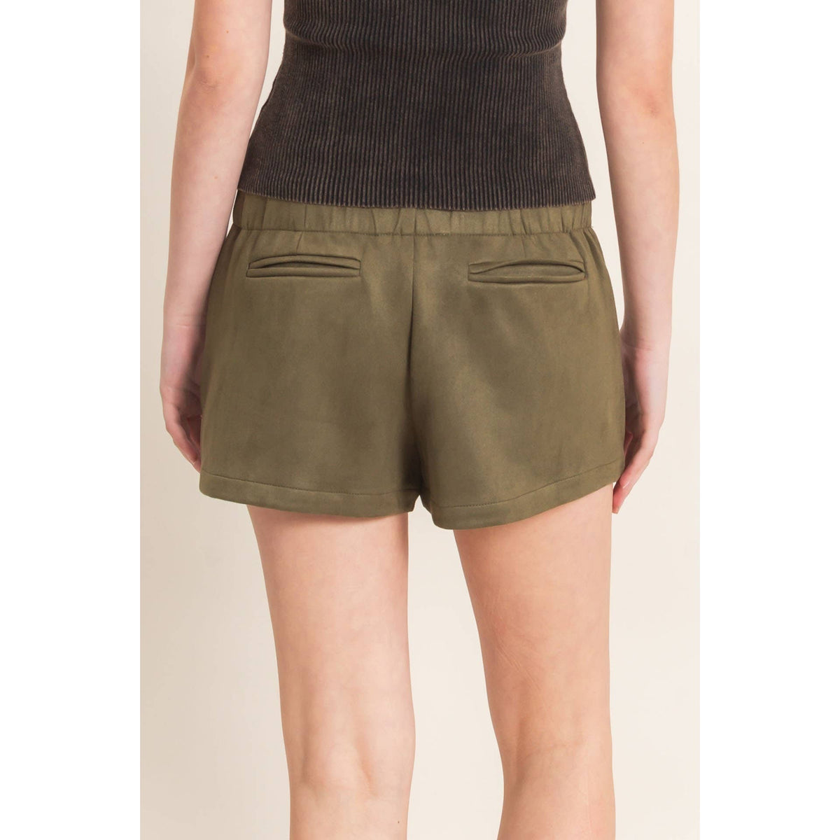 Suede Skort