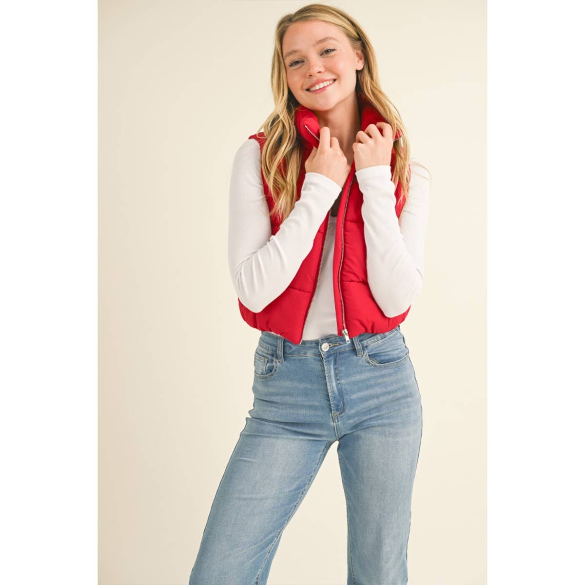 Outerwear Vest Red