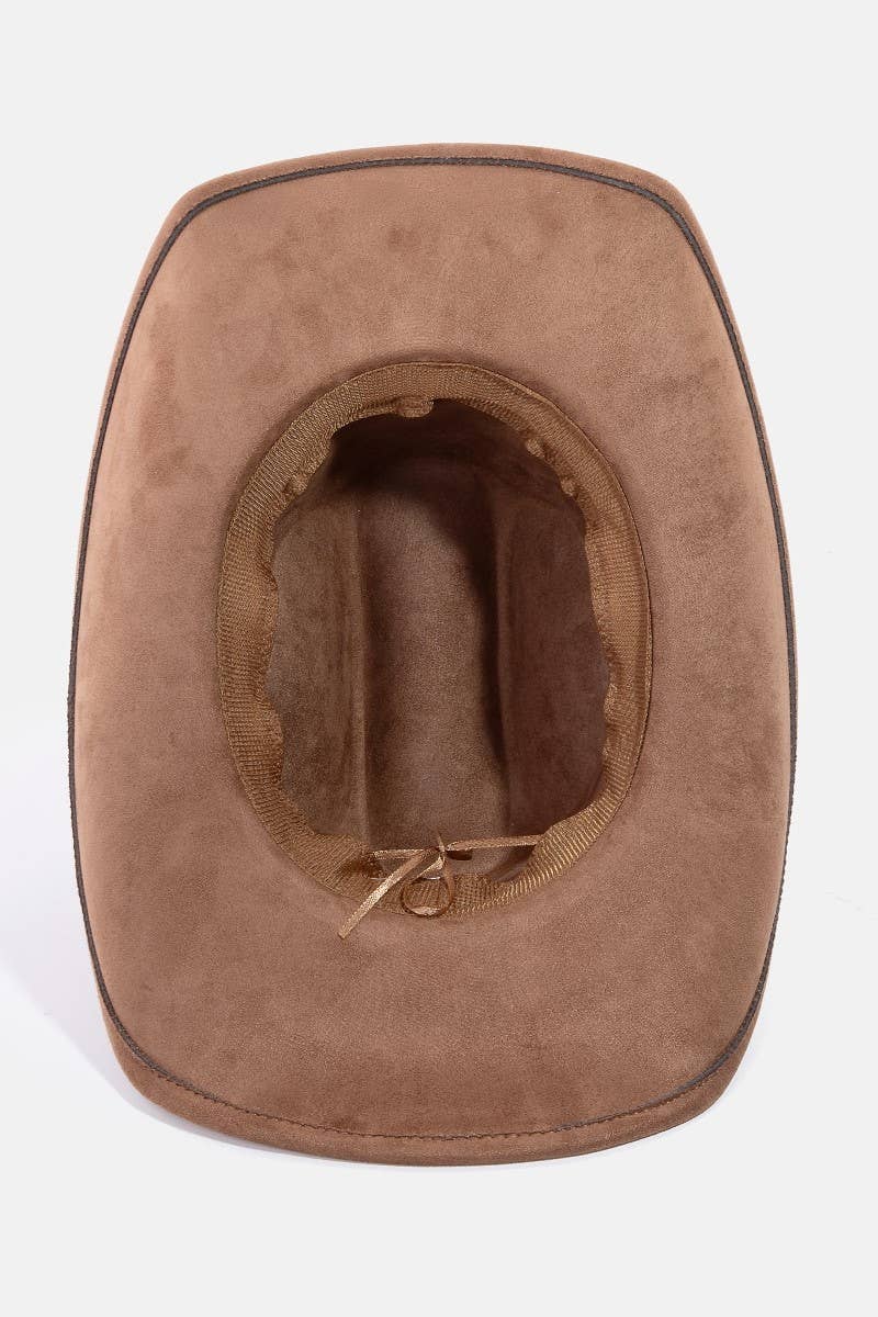 Square Concho Chain Western Cowboy Hat