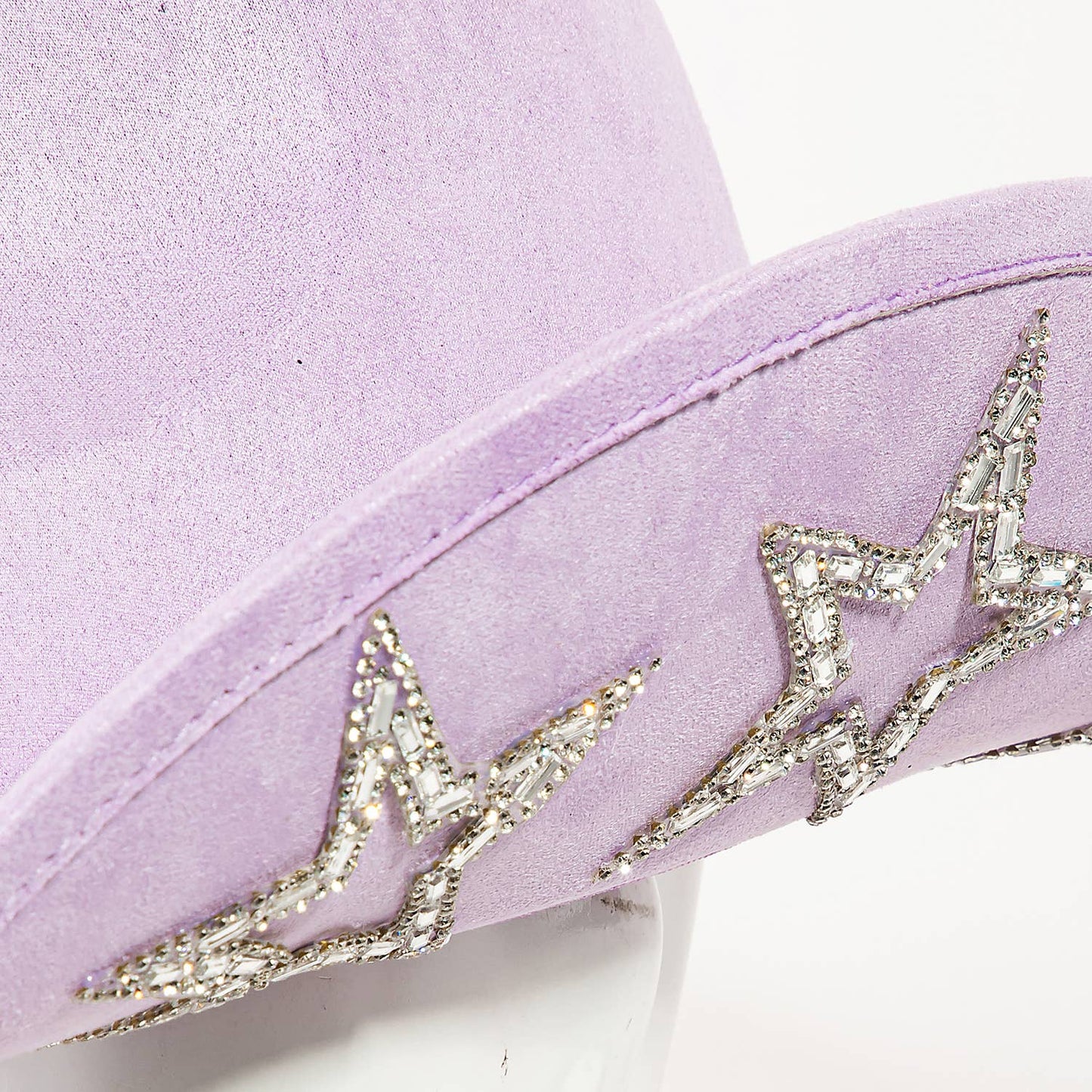 Studded Rhinestone Star Cowboy Hat Pink