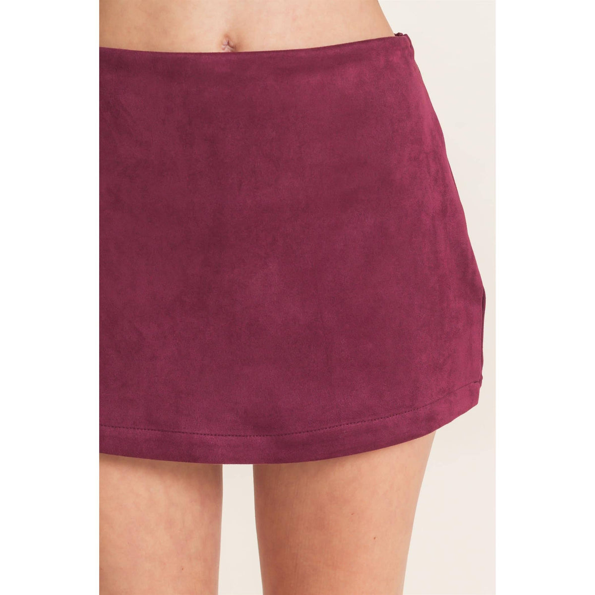 Suede Skort