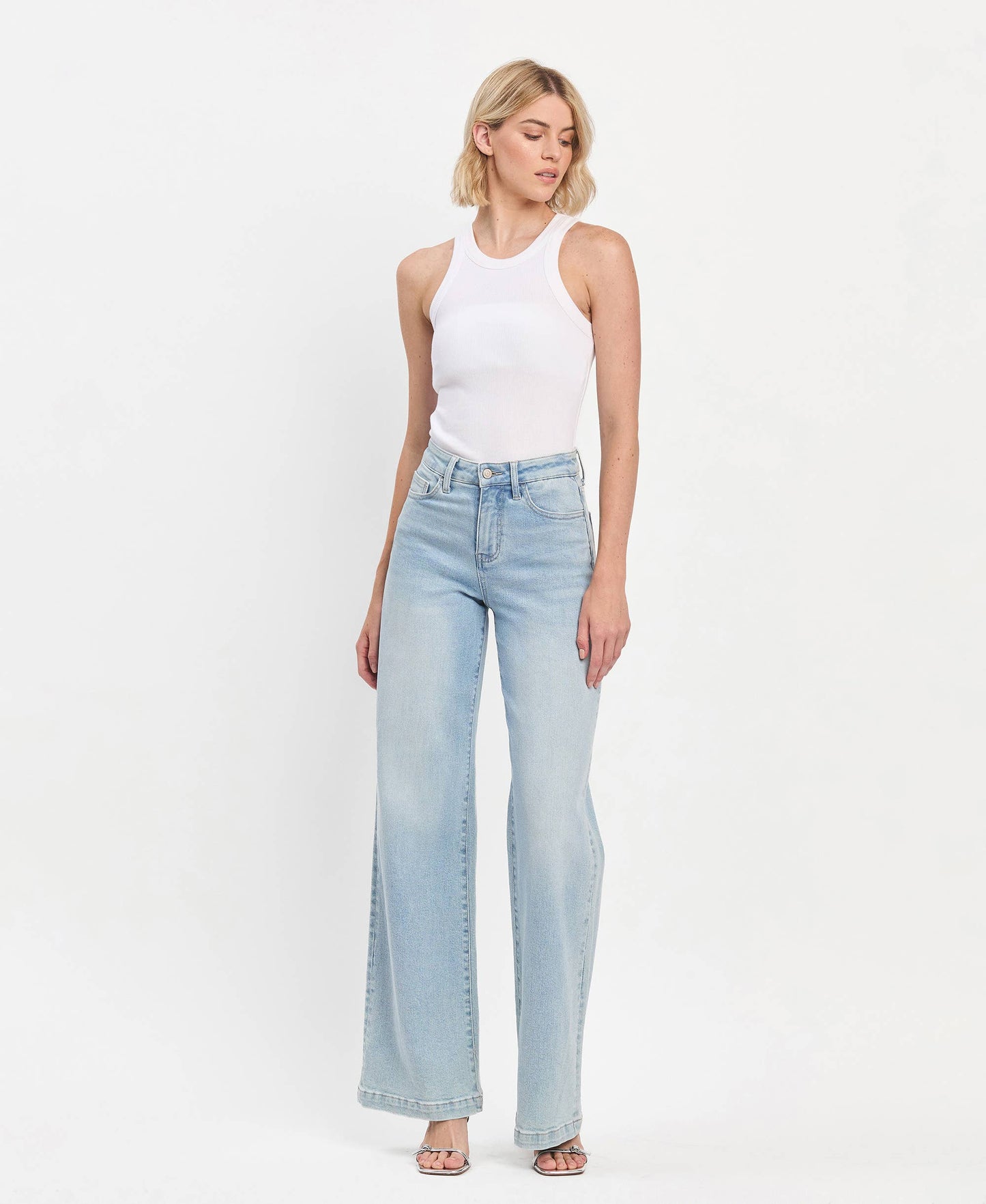 Full Length Wide Leg Jeans